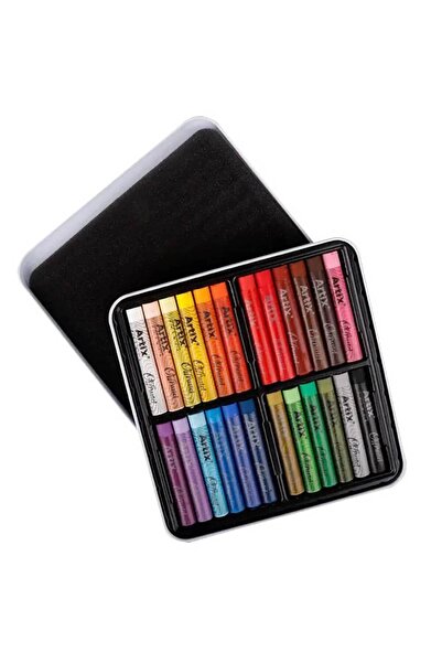 Artix Μολύβια λαδιού παστέλ σε μεταλλικό κουτί 24 τεμαχίων