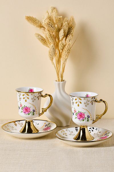 Perotti Porcelain English Sachet 2 Personality Coffee Cup