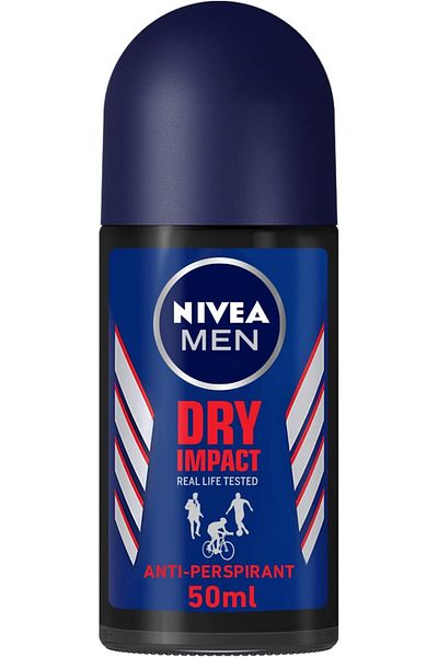 NIVEA Dry Impact Deodorant for Men, 50 ml, Refreshing