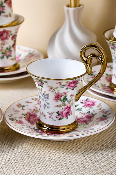 Perotti Porcelain English Sachet 6 Personality Coffee Cup
