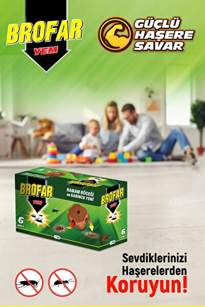 Genel Markalar Brofar ÇIRACI GRUP Hamam Böceği Ve Karınca Yemi 6'lı Böcek Yemi