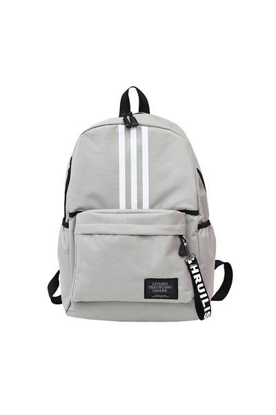Other Zipper Closure Backpack Grey