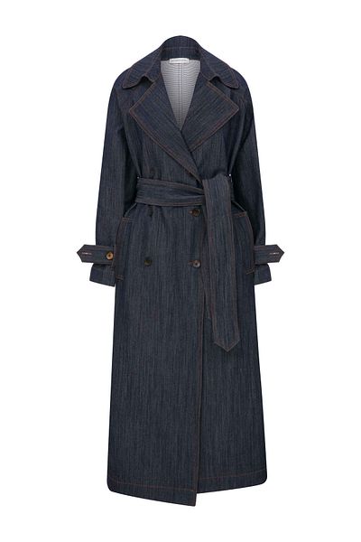 Merve DAĞLI Katie Denim Trench Coat