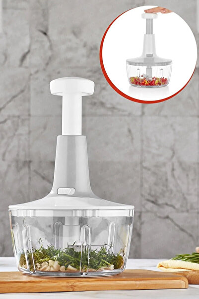 Skygo Ручний блендер Ruby Top Press Ручний блендер Rondo зі сталевим лезом білий