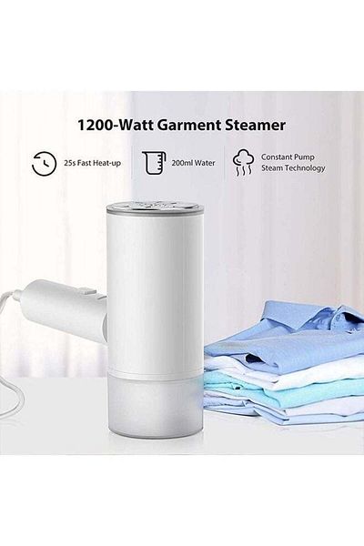 COOYA Portable Clothes Steamer 1200w 200 ml, Foldable and Wall-mounted Steam Irons, for Home and Travel