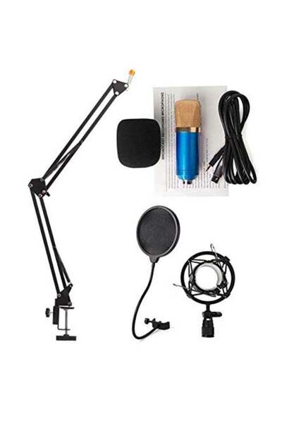 COOYA Large Condenser Studio Microphone, Smooth, Extended Frequency Response, Blue