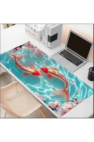 sgeteknoloji 70X30 سم كوفي سمكة تحت عنوان عدم الانزلاق قاعدة سرعة سطح الألعاب لوحة ماوس الألعاب