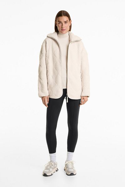 Oysho Padded faux-shearling jacket