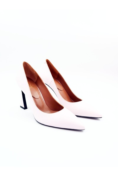 Tenau Kadın Hakiki Deri Topuklu Ayakkabı