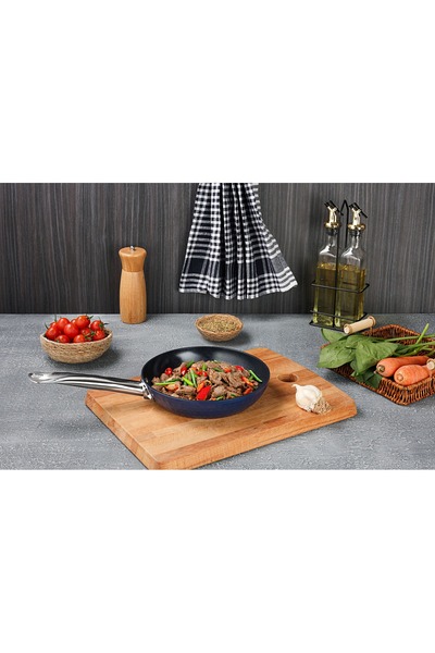 Zilan τηγάνι ZLN9624 diamond, με επαγωγική βάση, κεραμικό και ανοξείδωτο ατσά...