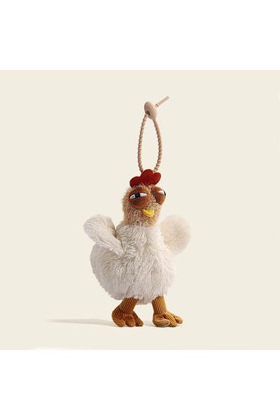 Choice Hen pendant Fur Chicken Plush Bag Ugly Hen Shape Handbag Funny Kawaii Chicken Pendant Keychain Doll
