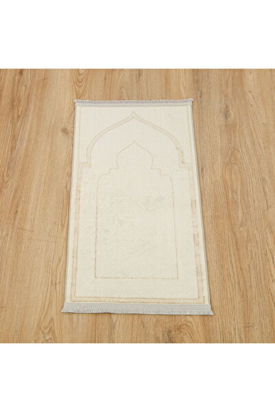 İkranur Lüks Kadife Elit Coçuk Seccade- Krem( 40*82 cm)