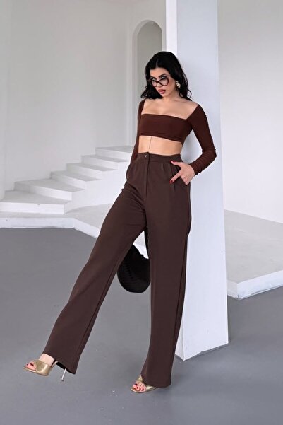 DankiBella JAKARLI KUMAŞ PİLELİ PALAZZO