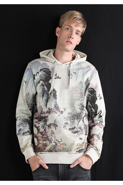 Colin's Regular Fit Men's Stone Sweatshirt