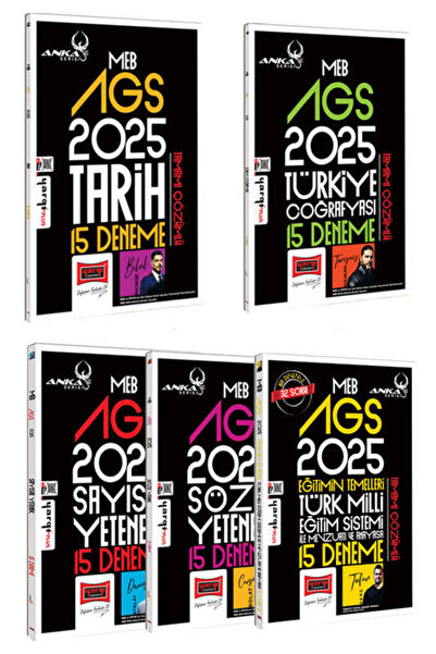 Yargı Yayınları Yargı Yayınları 2025 MEB-AGS Anka Serisi Tüm Dersler Tamamı Ç...