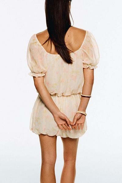 Bershka Printed mini dress