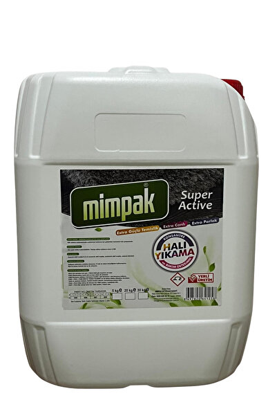 MİMPAK SUPER ACTIVE Konsantre halı yıkama ve bakım deterjanı 20lt