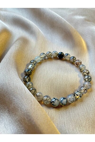 Sunshe Atelier Damarlı Akik Doğaltaş Bileklik (Stres-Nazar-Enerji)