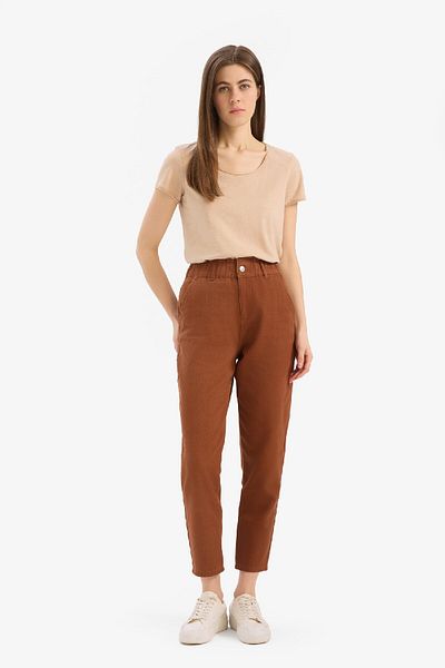 DeFacto Paperbag-Hose aus Gabardine-Stoff mit Taschen, Standardbein S2790AZ25SP