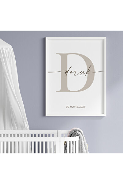 CKA Tasarım Sade Renkli Çocuk ve Bebek Odası İsim Tablosu