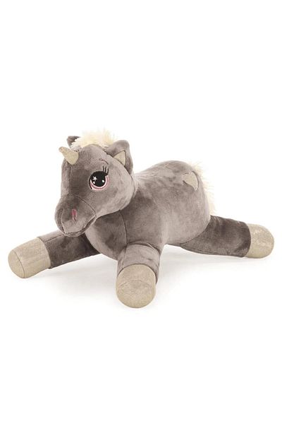 GRAN TOYS صديقي النائم ذو القرن القطيفة مقاس 60 سم - تصميم حصان وحيد القرن