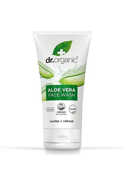 Dr. Organic Dr Organic Aloe Vera Face Wash, Soothing, Cleansing, All Skin Types, Natural, Vegan, 150ml