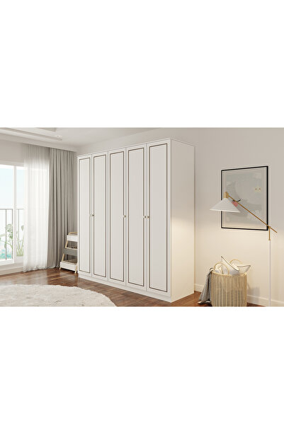 Rabi Grey Country 5 Kapaklı Gardırop