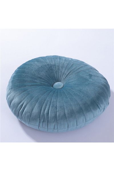 Choice 35x35cm Light Blue Round Pouf Throw Pillow Tatami Cushion Home Decorative Sofa Cushion Bed Chair Flo