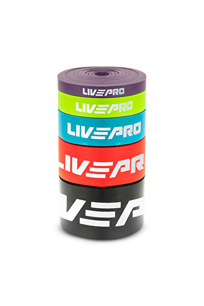 LIVEPRO LP8410-1 Комплект от 5 еластични ленти за съпротива