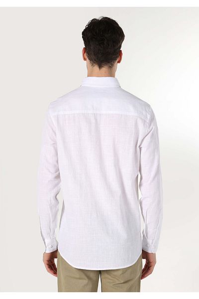 Colin's Cămașă albă cu mânecă lungă pentru bărbați - Regular Fit, buzunare Cl 1059609