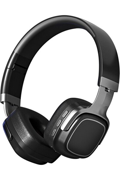 Fibaks SMY-63A Katlanabilir Kafa Üstü Deri Kemerli Mikrofonlu Bluetooth 5.3 Kulaklık