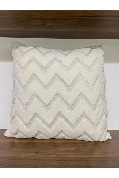 KIRLENTİM غطاء وسادة مطرز باللون الكريمي البوهيمي