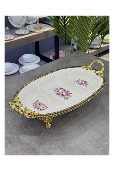 Doğudeko Pink & More Oval 3 Compartment Foot & Avangarde Service