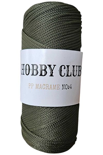 hobby club Premium 200 γραμμάρια Πολυεστέρας Μακραμέ Σχοινί Χακί 2 Μm - 230 Μέτρα