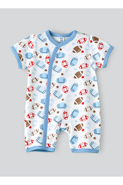 Basicxx Baby Boy White Football Onesie