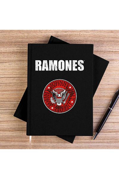 Z zepplin Caiet de pânză neagră Ramones