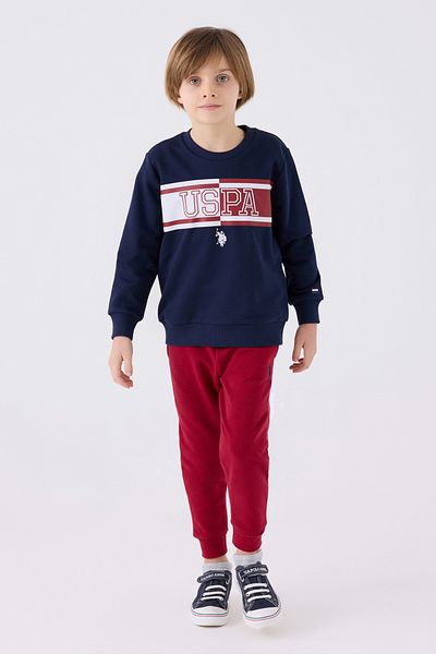 U.S. Polo Assn. Boy's Navy Blue Pajama Set 50315327 -Vr033