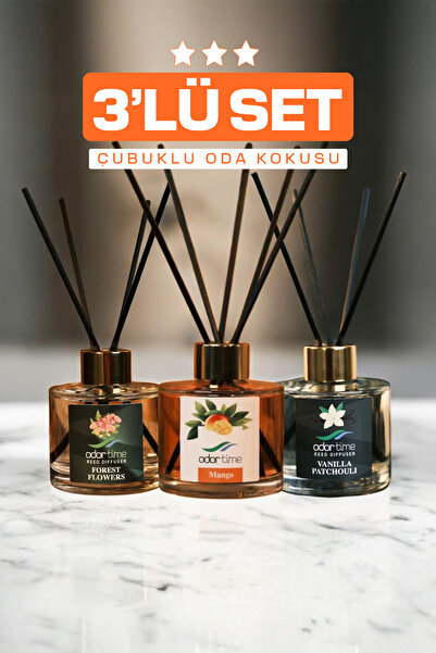Odor Time Bambu Çubuklu Oda Kokusu Seti 3'lü Set - 3 Al 2 Öde