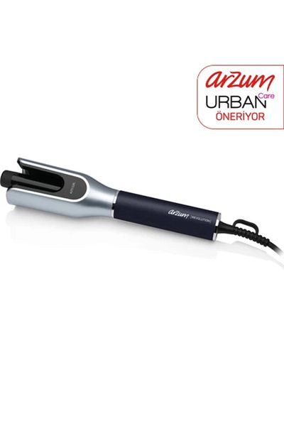 Arzum Revolution Automatic Rotating Curling Iron - Platinum Gray - Ar5156