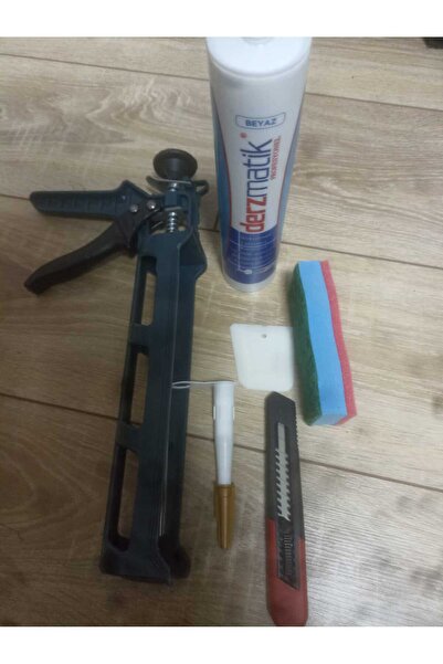 SET DERZ SÜRME UYGULAMA SETİ 5 PARÇA DERZ SİLİKON TABANCASI