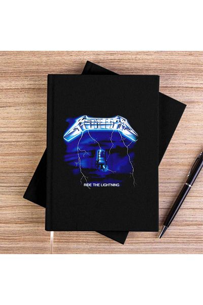 Z zepplin Caietul Metallica Ride The Light din pânză neagră