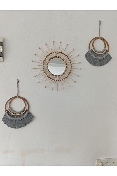 Sorgun Kadın Kooperatifi El Yapımı Güneş Aynası & Makrome 3 lü Set