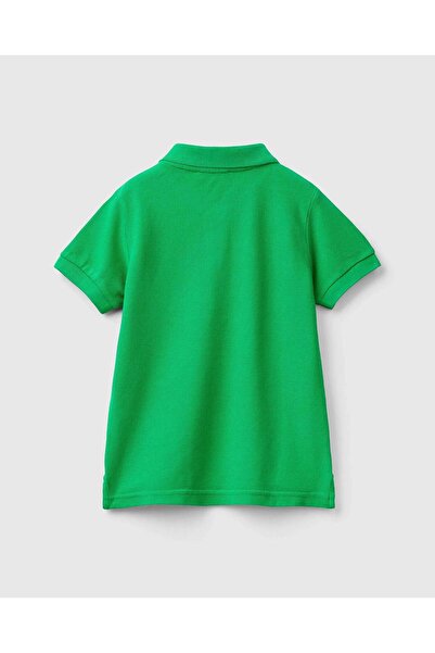 United Colors of Benetton Μπλουζάκι πόλο με πράσινο λογότυπο για αγόρι
