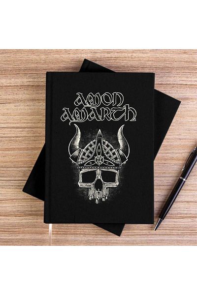 Z zepplin Amon Amath Viking Black Canvas Notebook