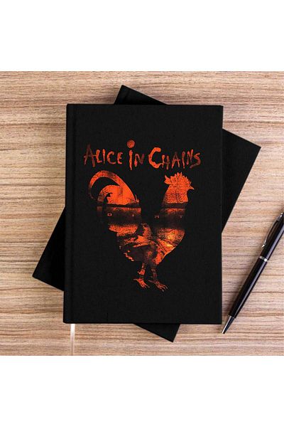 Z zepplin Caiet de pânză neagră Alice In Chains Rooster