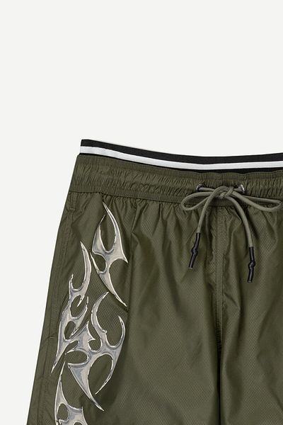 Bershka Swimming trunks with double waistband and print