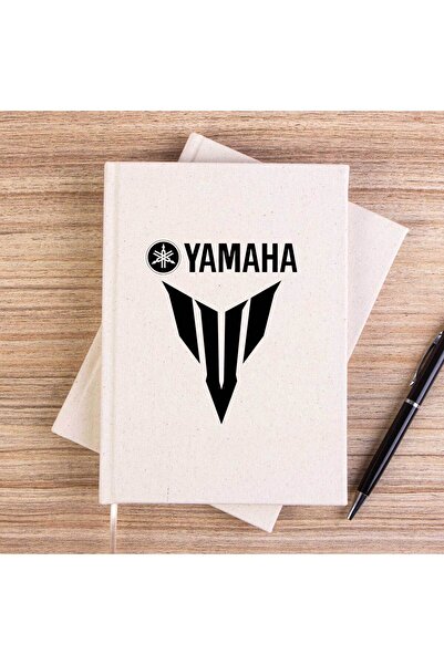 CrowsGate Yamha Mt07 Black Unlined Canvas Notebook