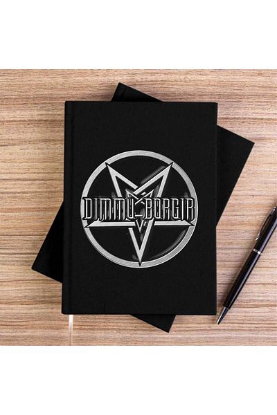 Z zepplin Caiet de pânză neagră Dimmu Borgir Pentagram