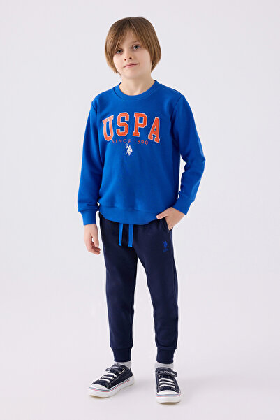 U.S. Polo Assn. Erkek Çocuk Kobalt Mavi Pijama Takımı 50299485-VR077