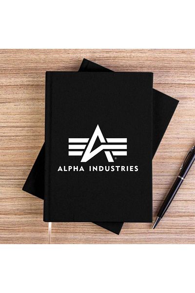 Z zepplin Alpha Industries Black Canvas Notebook